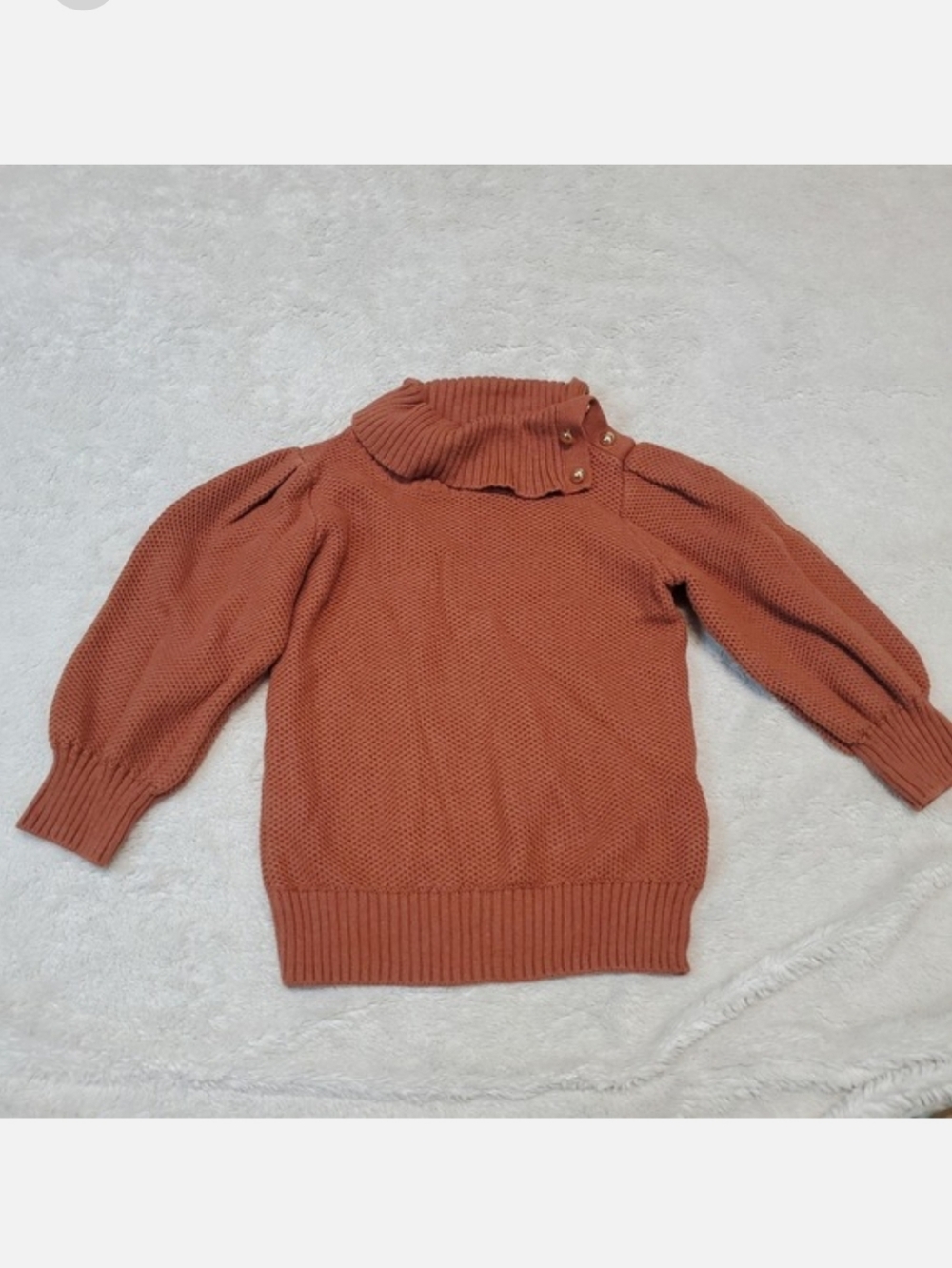Janie‎ and Jack East Side Merchant Brown Boho Wool Turtleneck Sweater 6